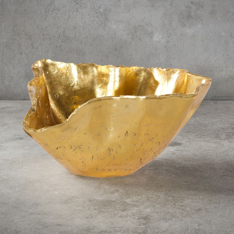 Cast Onyx Bowl, Gold