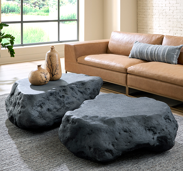 Cast Boulder Coffee Tables