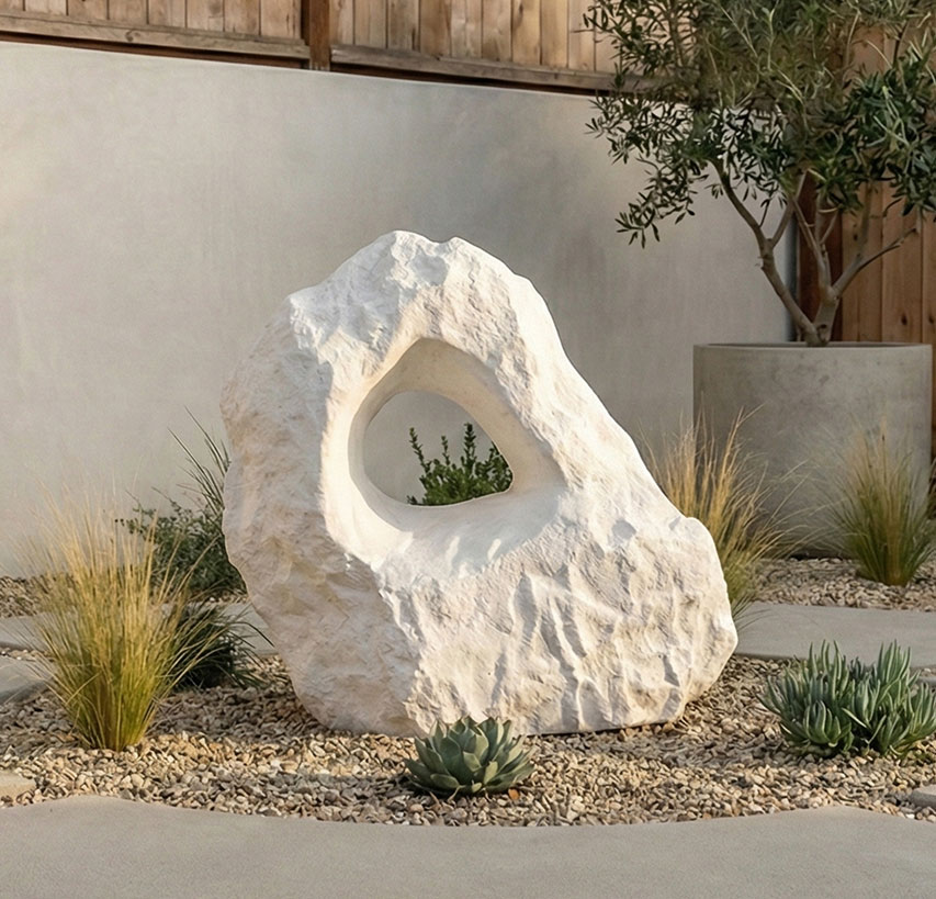 Cast Cheese Stone Sculpture
